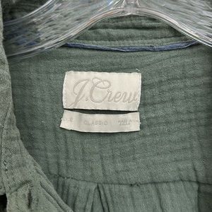 J. Crew Green Women's Button Down Blouse